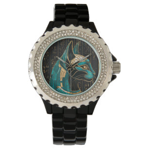 Montre Bastet, déesse chatte égyptienne - Art mosaïque