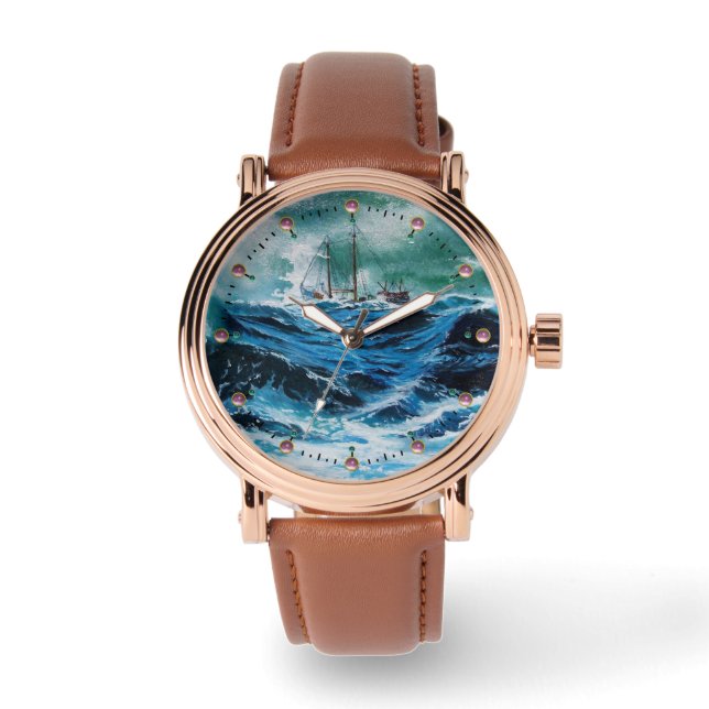 Montre Bateau dans la mer dans la tempête (Recto)