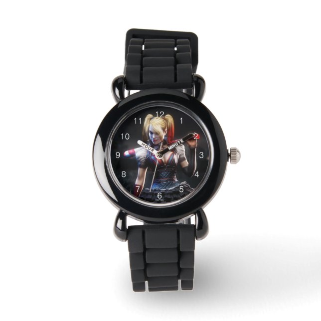 Montre Batman Arkham Knight | Harley Quinn avec chauve-so (Recto)
