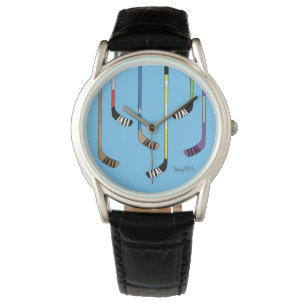 Montre Bâtons de hockey colorés