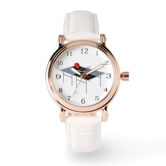 Montre Bats Et Ballons De Table De Ping Pong (Recto)