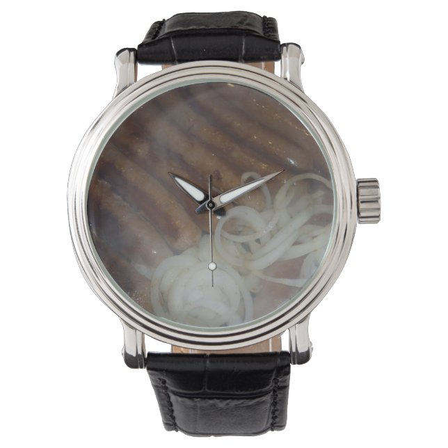 Montre BBQ Bangers Et Oignons, Wrist Watch (devant)