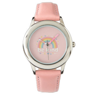 Montre Be Kind – Rainbow Pastel Positivity