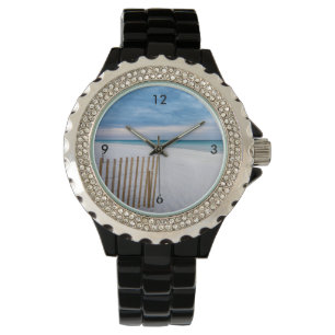 Montre Beach Fence Morning Destin Floride Wrist Watch