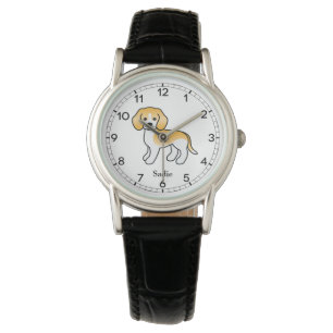 Montre Beagle blanc et citron Chien mignon & nom personna