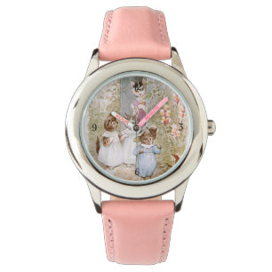 Montre Beatrix Potter Mère Chat Kittens Vintage