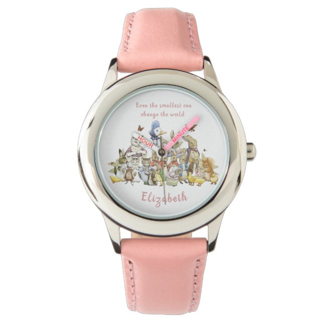 Montre Beatrix Potter personnalisé Peter et amis (devant)