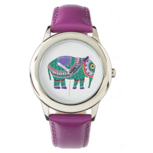 Montre Beau éléphant orné