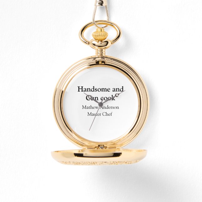 Montre Beau et peut cuisiner ajouter nom master chef date (Recto)