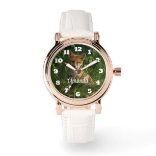 Montre Beau loup gris dans une forêt foncée