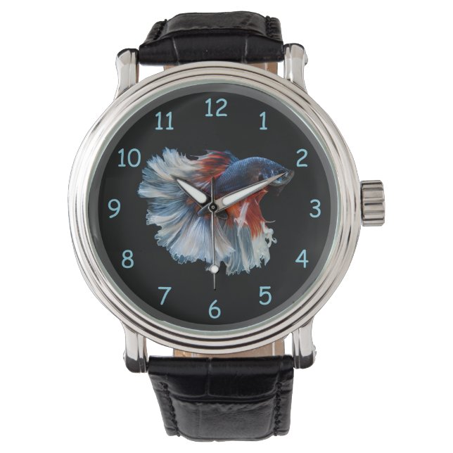 Montre Beau poisson Betta Siamese (devant)