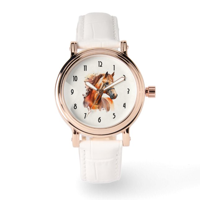 Montre Beau Sorrel Horse Portrait (Recto)