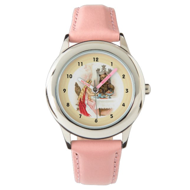 Montre Beauté En Rose Et La Beast Watch (devant)