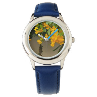 Montre Beauté Fleur Dorée