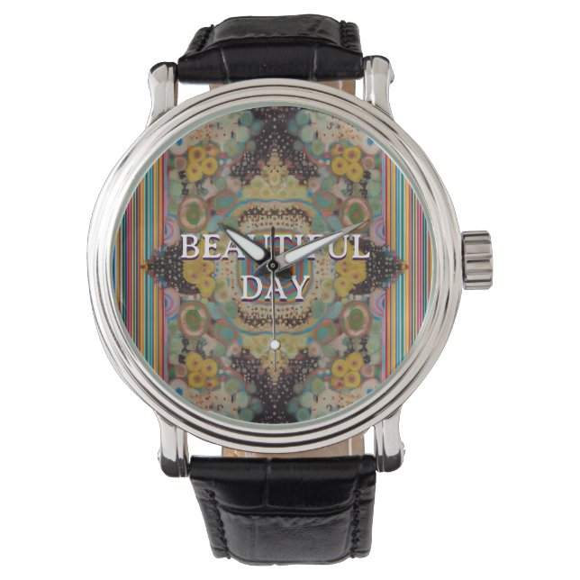 Montre Beautiful Day – Inspirational Kaleidoscope Art Wat (devant)
