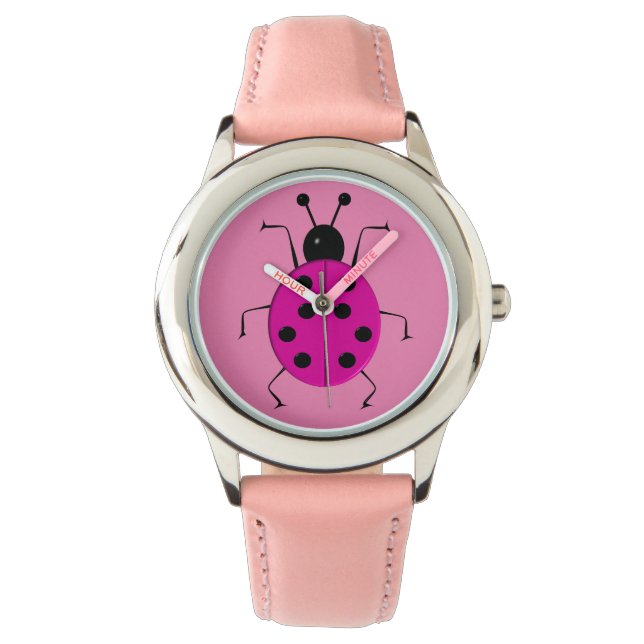 Montre Beaux coccinelles colorées, charme chanceux (devant)