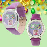 Montre Bébé Animaux Photo personnalisée Enfants Regarder<br><div class="desc">Faites de votre petit jour spécial encore plus mémorable avec cet adorable Tropical Baby Animals Custom Photo Kids Watch! Ce garde-temps plein de vie et ludique présente un délicieux assortiment de bébés animaux nichés au milieu de feuilles verdoyants et de fleurs tropicales. Le design lumineux et gai séduira tout enfant,...</div>