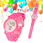 Montre Bébé Animaux Photo personnalisée Enfants Regarder<br><div class="desc">Faites de votre petit jour spécial encore plus mémorable avec cet adorable Tropical Baby Animals Custom Photo Kids Watch! Ce garde-temps plein de vie et ludique présente un délicieux assortiment de bébés animaux nichés au milieu de feuilles verdoyants et de fleurs tropicales. Le design lumineux et gai séduira tout enfant,...</div>