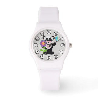 Montre Bébé Enfants Cute Panda Ours Avec Fleur