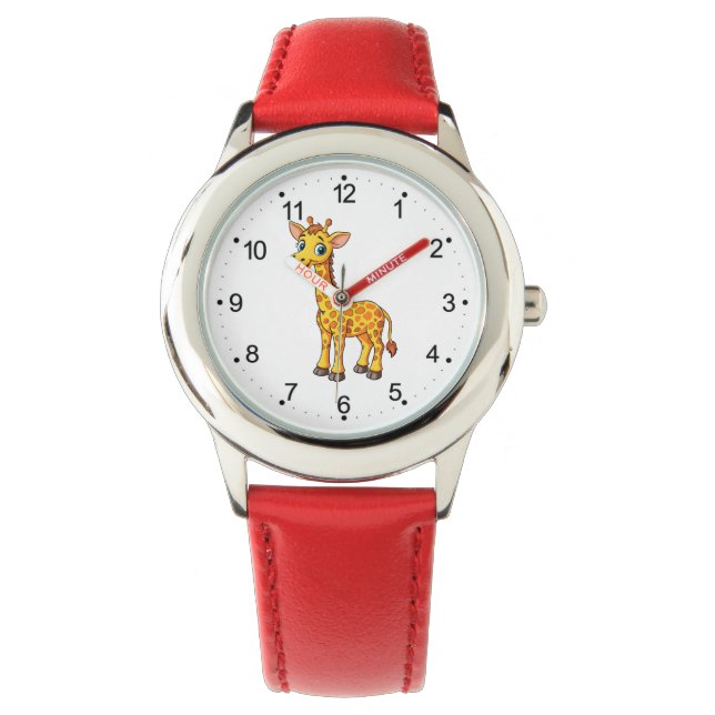 Montre Bébé Girafe Mignon Dessin Animé-35281 (devant)
