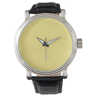 Montre Bébé Jaune Personnalisé Tendance Couleur Arrière -