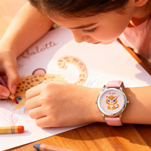 Montre Bébé Léopard Mignon Animaux de Safari Enfants