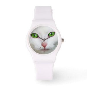 Montre Bel amoureux des animaux blanc de chaton de chat