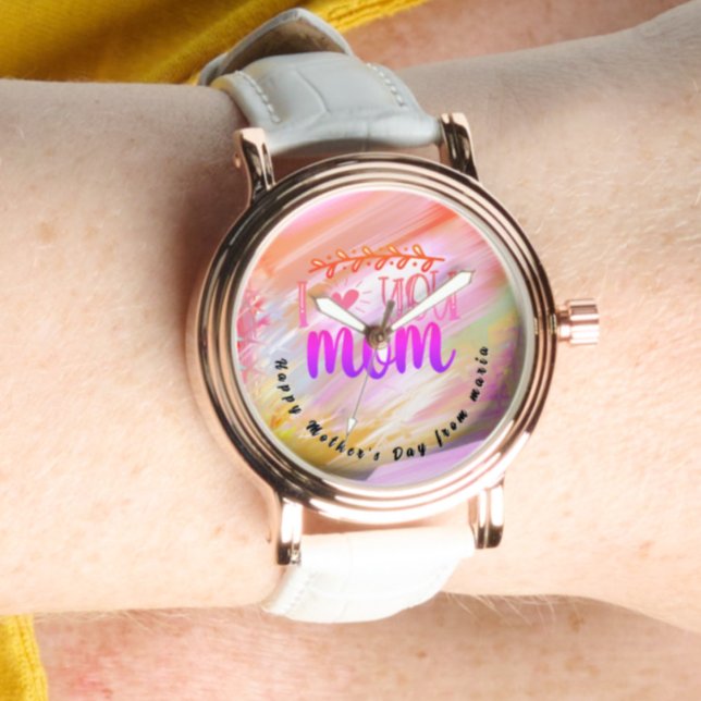 Montre Belle Abstraite Elegant Rose Gold Watch (Créateur téléchargé)