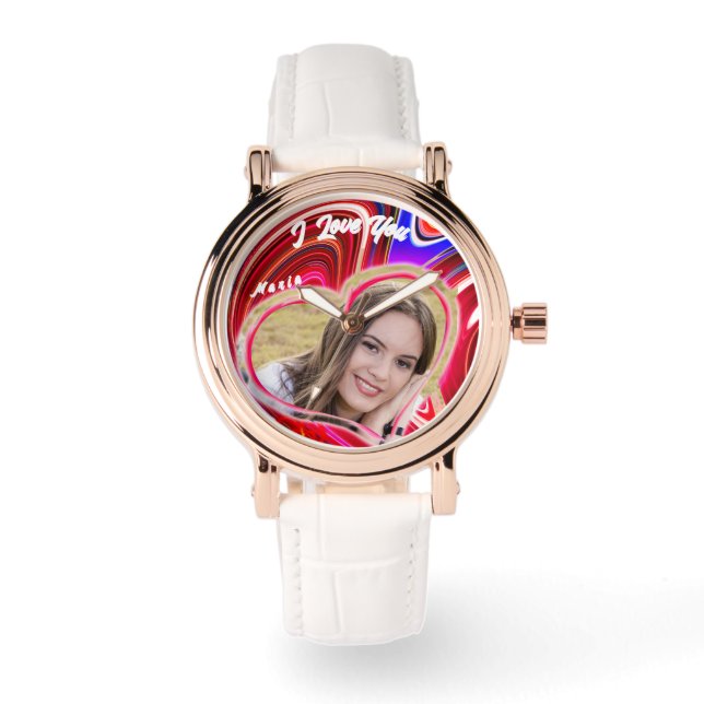 Montre Belle Abstraite Elegant Rose Gold Watch (Recto)