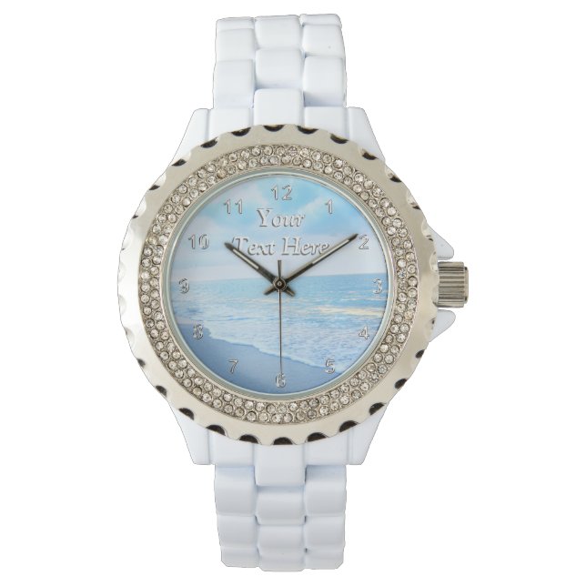 Montre Belle Beach Watch pour les femmes PERSONNALISÉE (devant)