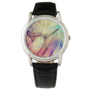 Montre Belle Boho Bohemian Dreamcatcher Feathers mignonne
