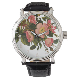 Montre Belle Botanique rose Rose vintage