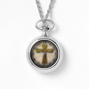Montre Belle croix de Jésus-Christ Rustique