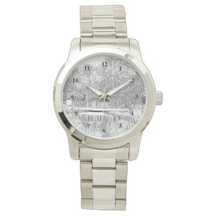 Montre Belle éton en noir et blanc
