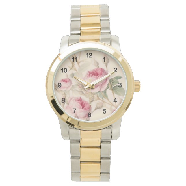 Montre Belle florale Vintage (devant)