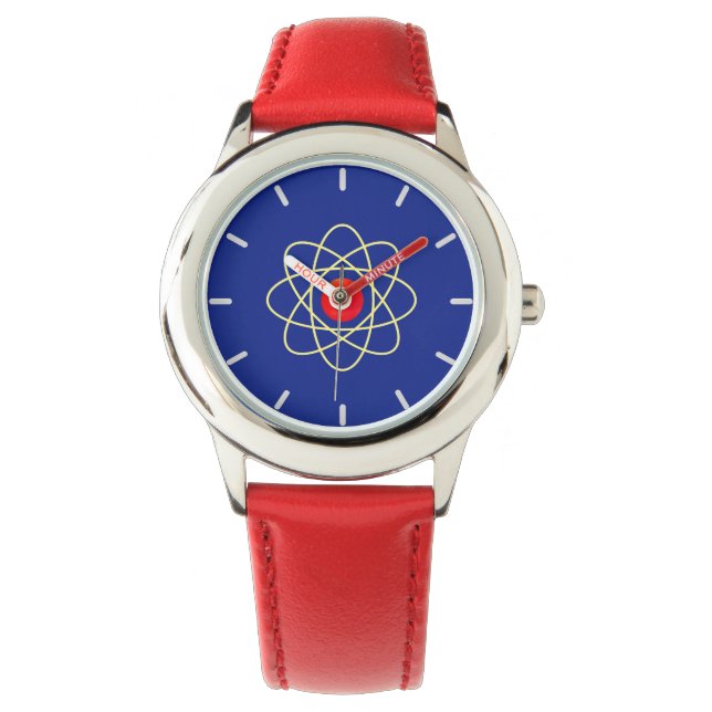 Montre Belle image d'atome (devant)