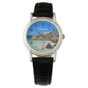Montre Belle Mer Tropicale avec Côte Rocheuse Couverte