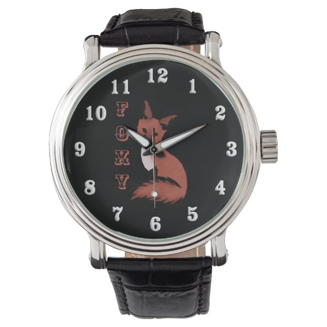 Montre Belle Renard rouge Foxy (devant)
