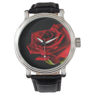 Montre Belle rose rouge