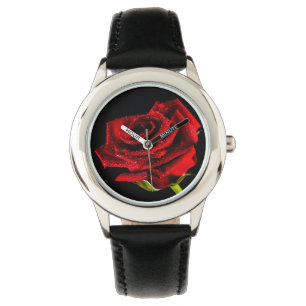 Montre Belle rose rouge