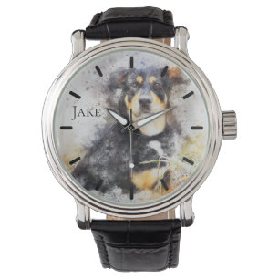 Montre Belle Rottweiler personnalisée personnalisée