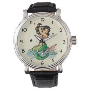 Montre Belle sirène de vieille école