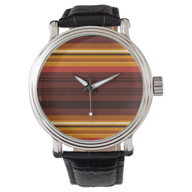 Montre Belles rayures vintages (devant)