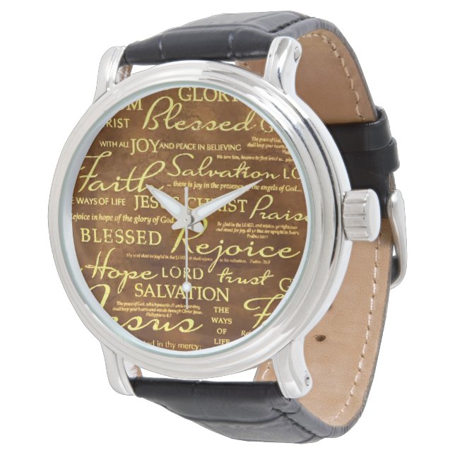 Montre Bénédiction Extraordinaire et foi de Jésus-Christ (Incliné)