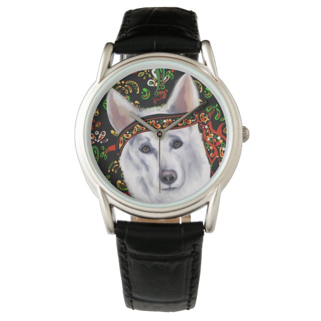 MONTRE BERGER ALLEMAND BLANC  MEXIQUE (devant)