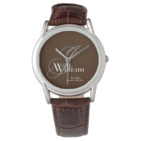 Best Man Mariage Cadeau Moderne Monogramme Nom Coo