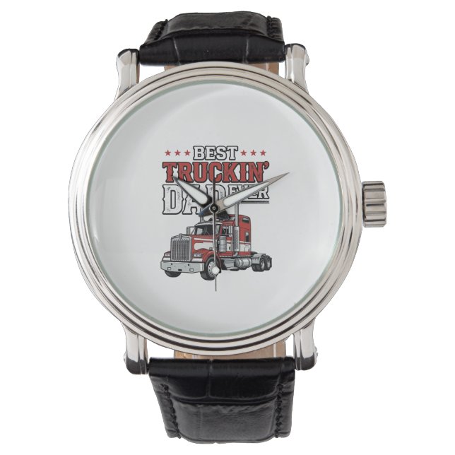 Montre Best Truckin Dad Ever Vintage Truck Shirt Design_1 (devant)