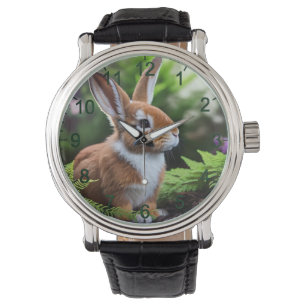 Montre "Betsy le lapin : Un Brown sucré et blanc délice"