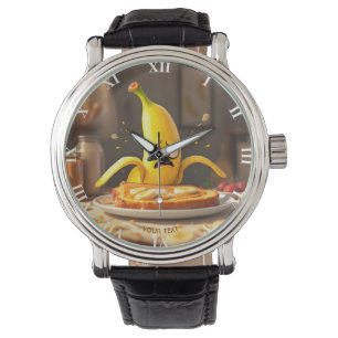 Montre Beurre mignon Imaginaire Banane Toast