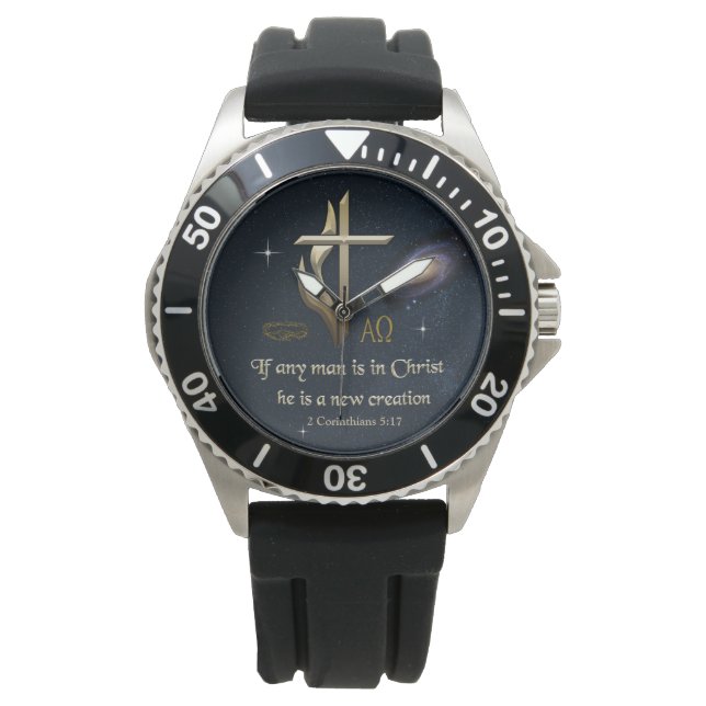 Montre Bible verset Écriture Christian Watch (devant)